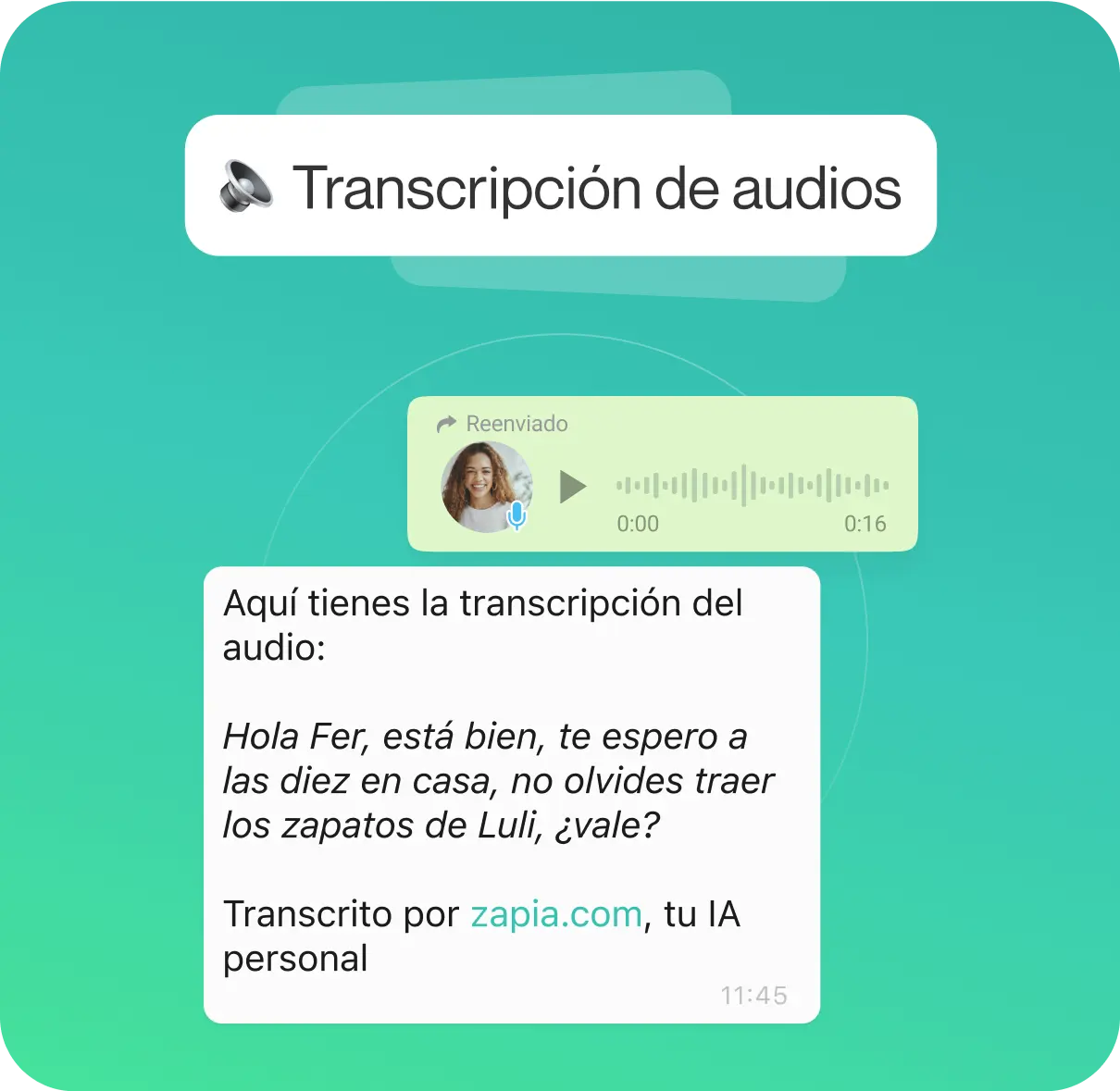 Transcripción de Audios en WhatsApp